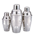 6 Oz. Convex 3 Piece Cocktail Shaker (Stainless Steel)